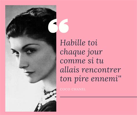 citation coco chanel habille toi comme si|coco chanel style.